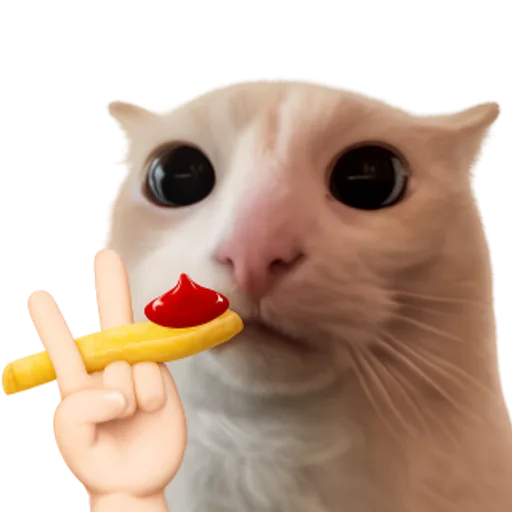 Silly Goofy Dip Catto mascot